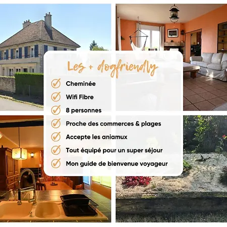 Dogfriendly, Grand Jardin Clos, 4 Chambres, Grand Salon Avec Cheminee Ferienhaus Saint-Samson